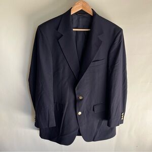 Botany Five Hundred 500 Navy Blue Blazer Sport Coat Suit Jacket Sz 39R Men’s EUC